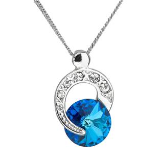 Stříbrný přívěšek s kameny Crystals from Swarovski® Bermuda Blue