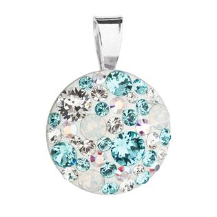 Stříbrný přívěšek s kameny Crystals from Swarovski® Turquoise