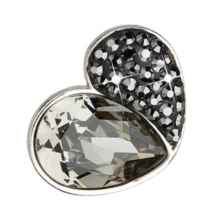 Stříbrný přívěsek s krystaly Crystals from Swarovski® Black Diamond