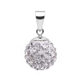 Stříbrný přívěšek s krystaly Crystals from Swarovski® Black Diamond