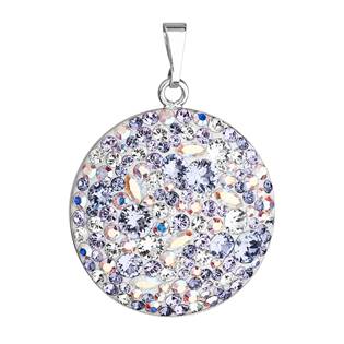 Stříbrný přívěšek s krystaly Crystals from Swarovski® Violet