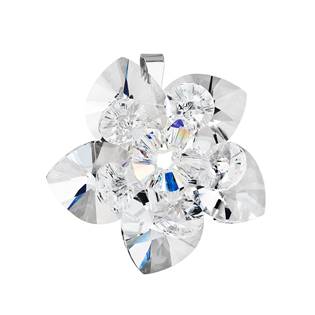 Stříbrný přívěšek s kytička s kamínky Crystals from Swarovski® Crystal