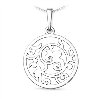 Stříbrný přívěsek s ornamenty