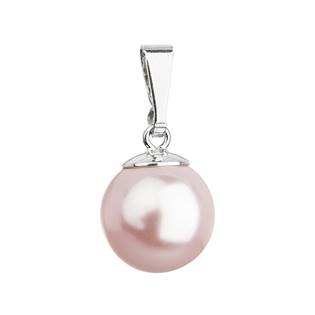 Stříbrný přívěšek s růžovou perlou Crystals from Swarovski®