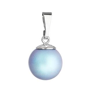 Stříbrný přívěšek se světlemodrou matnou perlou Crystals from Swarovski®