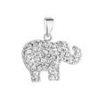 Stříbrný přívšek slon dekorovaný swarovski