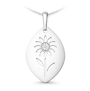 Stříbrný přívěsek slunečnice