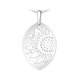 Stříbrný přívěsek slunečnice