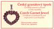 certifikát pravosti český granát