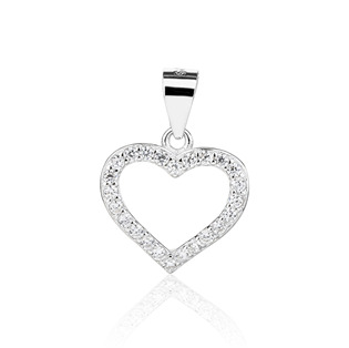 Stříbrný přívěšek srdíčko