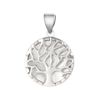 Stříbrný přívěšek strom života s perletí