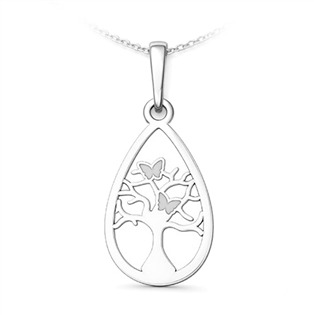 Stříbrný přívěsek strom života v kapce