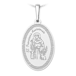 Stříbrný přívěsek svatý František z Assisi