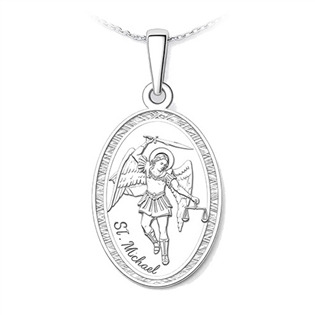 Stříbrný přívěsek svatý Michael