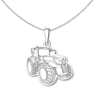 Stříbrný přívěsek traktor