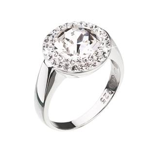 Stříbrný prsten Crystals from Swarovski®, Crystal
