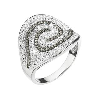 Stříbrný prsten Crystals from Swarovski® vel. 54