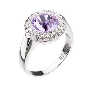 Stříbrný prsten Crystals from Swarovski®, Violet