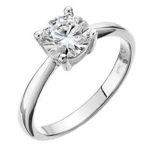 Stříbrný prsten ELEN moissanite