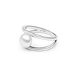 Stříbrný prsten s pravou říční perlou