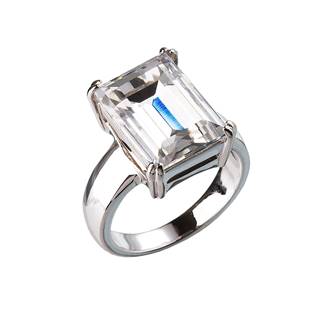 Stříbrný prsten s kamenem Crystals from Swarovski® Crystal
