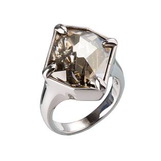 Stříbrný prsten s kamenem Crystals from Swarovski® Gold