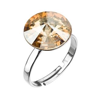 Stříbrný prsten s kamenem Crystals from Swarovski® Gold Shadow