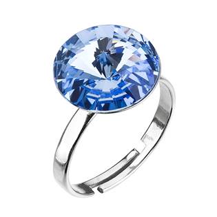 Stříbrný prsten s kamenem Crystals from Swarovski® Light Sapphire