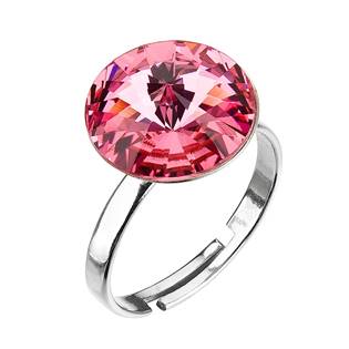 Stříbrný prsten s kamenem Crystals from Swarovski® Rose