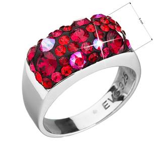Stříbrný prsten s kameny Crystals from Swarovski® Cherry
