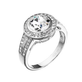 Stříbrný prsten s kamínky Crystals from Swarovski®, Crystal