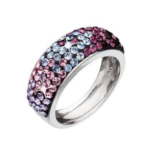 Stříbrný prsten s krystaly Crystals from Swarovski® Magic Violet