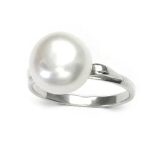 Stříbrný prsten s perlou 10 mm