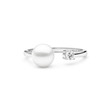 Stříbrný prsten s pravou říční perlou