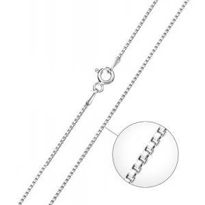 Stříbrný řetízek - čtvercový, tl. 1 mm, délka 38 cm
