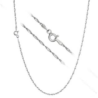 Stříbrný řetízek lambada - kroucený, délka 42 cm