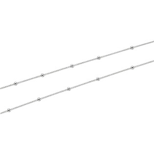 Stříbrný řetízek s kuličkami