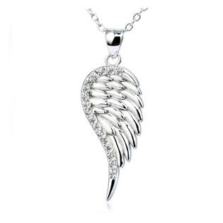 Stříbrný řetízek s přívěškem andělské křídlo