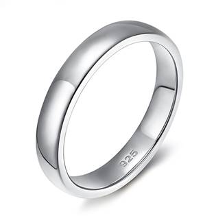 Stříbrný snubní prsten šíře 4 mm, vel. 54