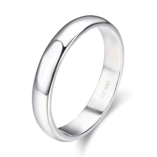 Stříbrný snubní prsten šíře 4 mm, vel. 55
