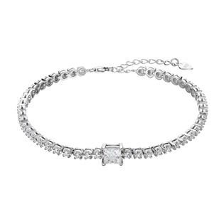 Stříbrný tenisový náramek CHLOE moissanite