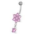 stříbrný piercing do pupíku stříbro 925 
