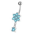 stříbrný piercing do pupíku stříbro 925 