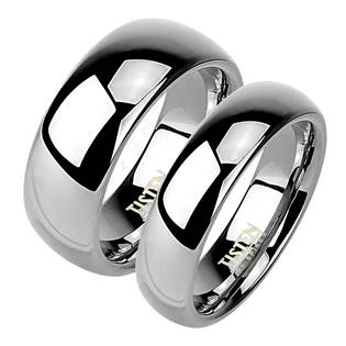 TIS0001 Tistenové snubní prsten 6+8 mm  - pár