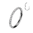 Piercing segment srdíčko se zirkony