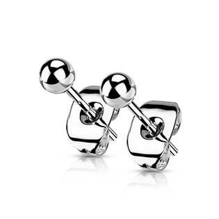 Titanové náušnice kuličky 4 mm