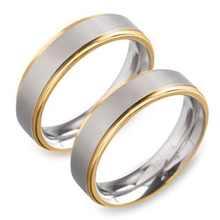 Titanové snubní prsteny BOCCIA® 0134-0548 - pár