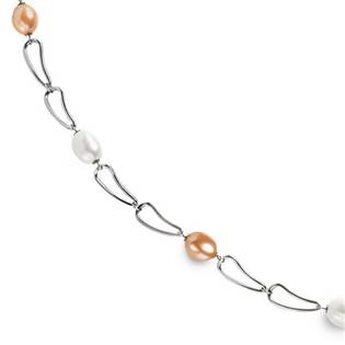 Titanový náhrdelník s perličkami 0871-01