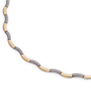 Titanový náhrdelník zlacený 0844-02