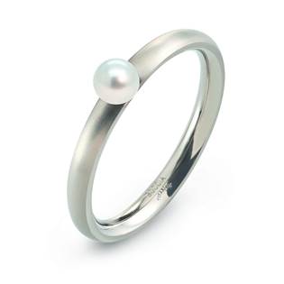 Titanový prsten s perlou 0145-01